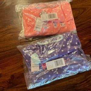 Bundle of 2 NWT flannel footed Pj